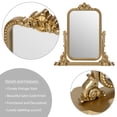 thumbnail image 4 of Mainstays Ornate Tilting Gold Tabletop Mirror, 4 of 5