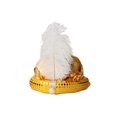 thumbnail image 1 of Sombrero de Pascua Decoración de plumas de lentejuelas brillantes Tocado de perlas de imitación Ligero - Dorado, 1 of 4