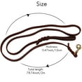 thumbnail image 6 of 2M Long Leather Braided Pet Dog Walk Traction Collar Strap Training Leash Lead, 6 of 8
