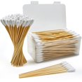 thumbnail image 1 of Accesfire 200PCS Large Cotton Swabs in Storage Box, 6 Inch Dog Ear Swabs with Bamboo Handle for Dogs - Soft Cotton, Gentle and Lint-Free, Specially Designed for Dogs, Cleaning Solution, 1 of 3
