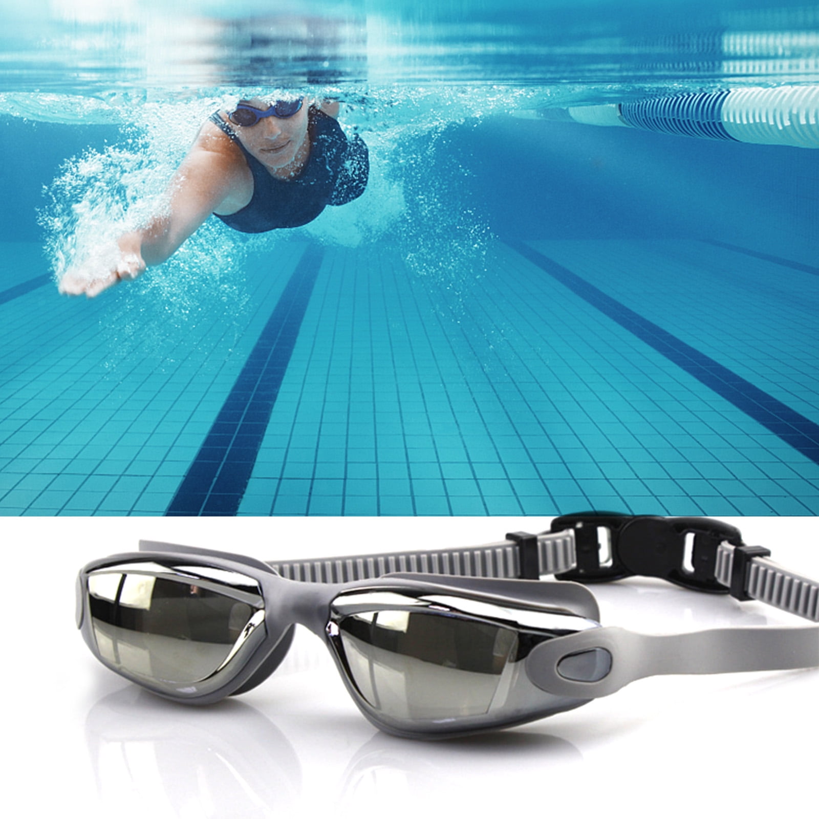 Leak-Proof Anti-fog UV Protection Swimming Goggle Unisex JEFlex Swim Goggles 
