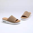 thumbnail image 7 of Pennysue Women's Air Cushion Knit Sandals Brown Lightweight Platform Slide Sandals 11M, 7 of 7