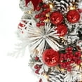 thumbnail image 6 of Puleo International 28" Pre-Lit Adorned Flocked Artificial Banister Swag with 70 Warm White Lights, 6 of 6