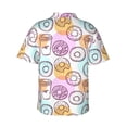 thumbnail image 3 of Uemuo Donuts and Coffee Printed Regular Fit Short Sleeve Casual Hawaiian Shirt for Men,Aloha shirt,Tropical shirt,Floral print shirt,Vacation Beach shirt-X-Large, 3 of 9