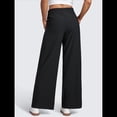 thumbnail image 4 of Pantalones Deportivos Casuales, Cómodos, de Cintura Alta y Pierna para Mujer, con Bolsillos y Sueltos. Negro S, 4 of 7
