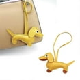 thumbnail image 2 of Mini Dachshund Dog Keychain Cute Pu Leather Animals Keyring Hanging Ornament - First Nations, 2 of 5