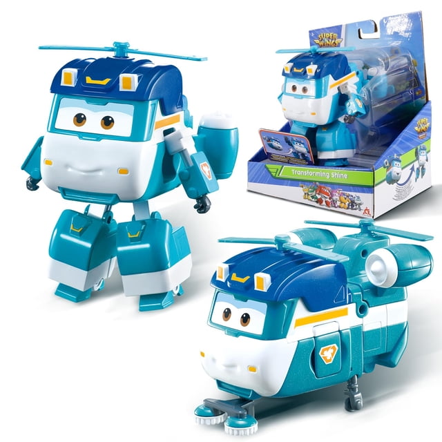 Juguete Super Wings Shine Avión Transformable 13 cm 5"