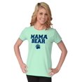 thumbnail image 4 of Mama Bear Paw Print Cute Mothers Day Women's T Shirt Ladies Tee Brisco Brands L, 4 of 5