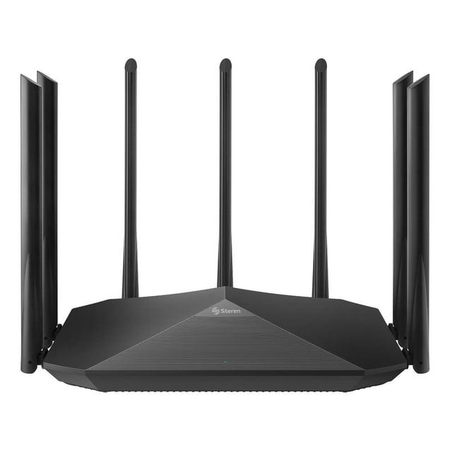 Repetidor Router Wi-Fi Steren Banda Dual 2,4 GHz y 5 GHz hasta 21 m de cobertura COM-870