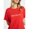thumbnail image 4 of No Boundaries Sleep Graphic Tee and Cloud Core Boxers Set, 2-Piece, Women’s and Women's Plus XXS-3X, 4 of 5
