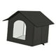 thumbnail image 3 of Casa para gatos de exterior, cama para gatos, impermeable, de tela Oxford, de aluminio, para exteriores e interiores, tienda de campaña para gatitos. Negro M, 3 of 8