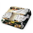 thumbnail image 2 of Anti-Pilling Flannel Bed Throw Blankets Halloween Ghost Pumpkin - Couch-Ultra-Soft Micro Fleece Sofa Bed Camping Travel Blanket for Adults 40"x30", 2 of 8