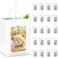 thumbnail image 1 of Paquete de 20 Bolsas de Regalo Kraft con Ventana Transparente, Asas de Cuerda, Ideal para Fiestas, Bodas, Cumpleaños y Envoltura de Regalos (Marrón), 1 of 4