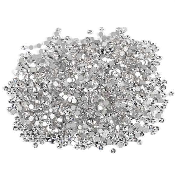 1400 Pcs Flat Back Gems Round Rhinestones Clear Hotfix Rhinestones For Crafts Nail Face Art Clothes Shoes Bags DIY