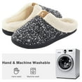 thumbnail image 6 of Women's Cozy Memory Foam Slippers Fuzzy Wool-Like Plush Fleece Lined House Shoes w/Indoor, Outdoor Anti-Skid Rubber Sole, 6 of 6