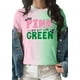 thumbnail image 3 of El rosa combina bien con el verde, camisas bordadas para mujer, películas musicales, regalos para fanáticos de la música, camiseta casual de manga corta, 3 of 7