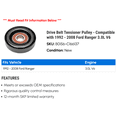 thumbnail image 2 of Drive Belt Tensioner Pulley - Compatible with 1992 - 2008 Ford Ranger 3.0L V6 1993 1994 1995 1996 1997 1998 1999 2000 2001 2002 2003 2004 2005 2006 2007, 2 of 2