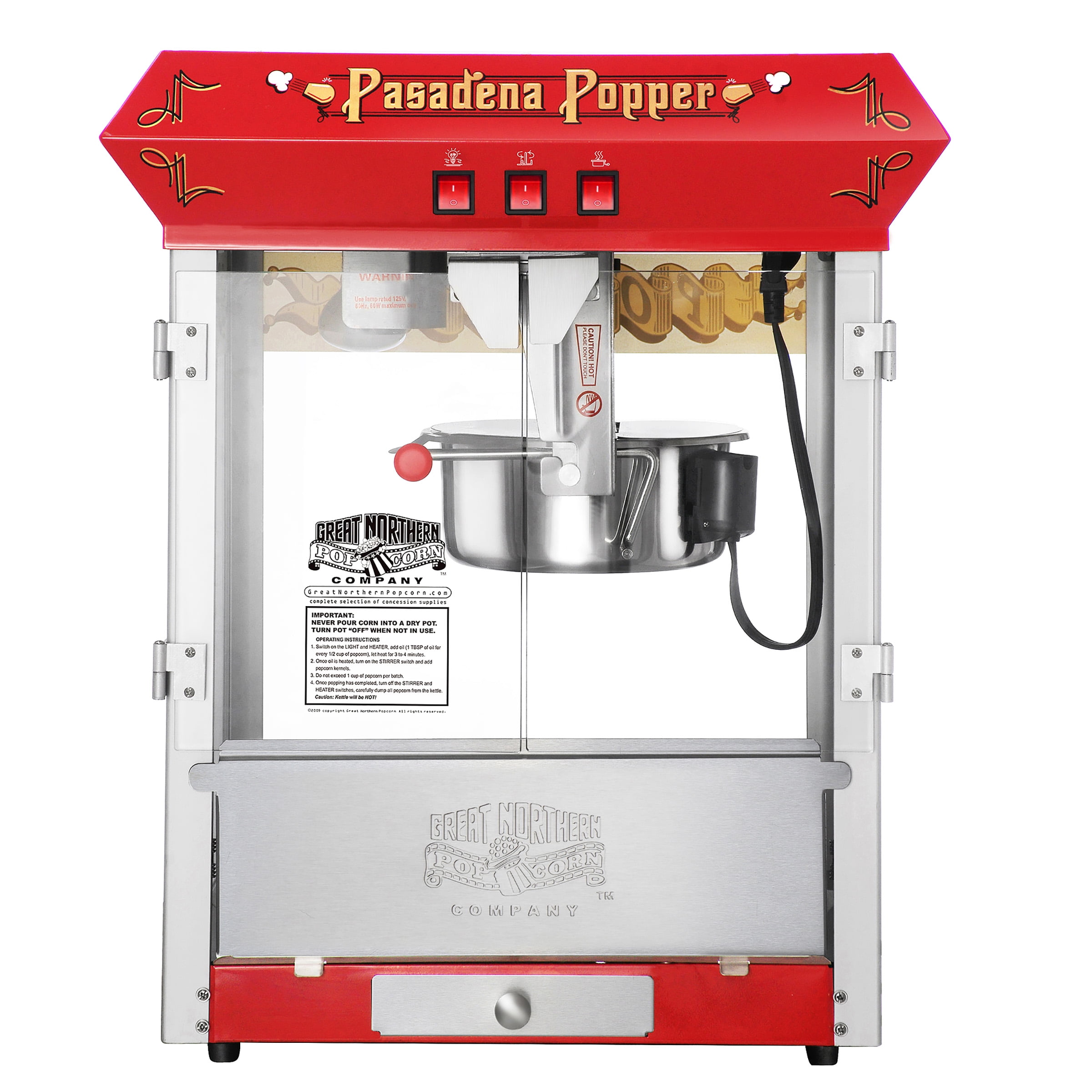 pasadena popper popcorn machine