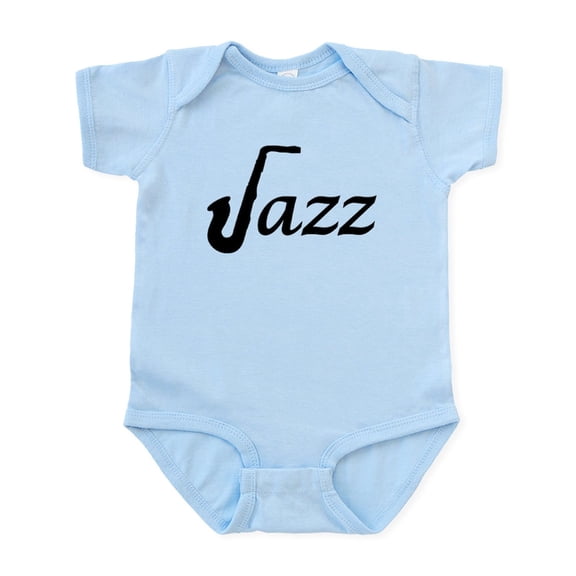 CafePress - Jazz Saxophone Infant Bodysuit - Baby Light Bodysuit, Size Newborn - 24 Months