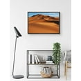 thumbnail image 2 of PixonSign Framed Canvas Print Wall Art Brown Sand Dune Range Natured Desert Photography Realism Rustic Landscape Colorful Multicolor Neon for Living Room, Bedroom, Office - 24"x36" Black, 2 of 5