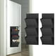 thumbnail image 5 of Organizador colgante de 2 piezas para sobre la puerta con 3 bolsillos de almacenamiento para ropa sucia negro, 5 of 8