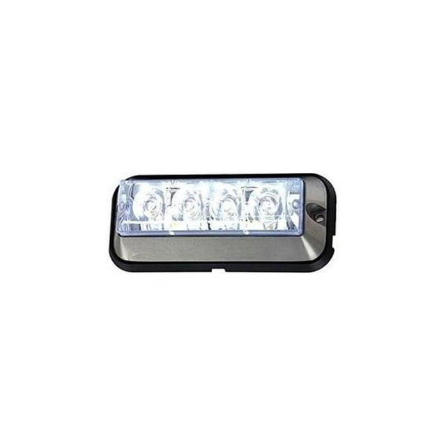 Buyers Products BUY8891006 Bolt-on Mount Flash 4 LED Stroboscope Light&44; Blanc - 4.87 in.