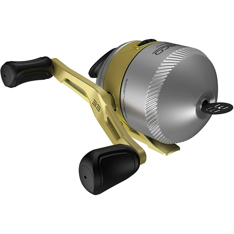 Zebco 33 Gold Spincast Reel and Fishing Rod Combo, 6-Foot Rod, Size 30 Reel,  Silver/Gold 