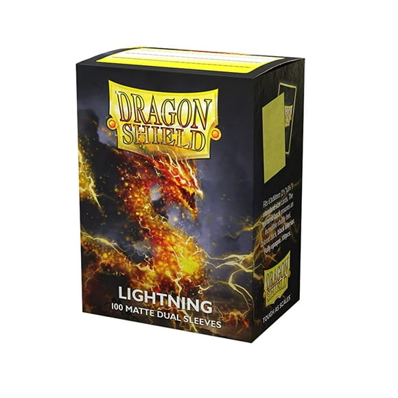 Dragon Shield Dual Matte Lightning tamaño estándar, 100 unidades, paquete individual
