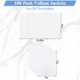 thumbnail image 2 of Yalumo 100 Pack Vellum Jackets for 5x7 Invitations, Pre-Folded 115GSM Wedding Invitation Wraps, Translucent Vellum Paper Invitations Sleeves for Wedding, Greeting Cards, Envelope Liners, 2 of 7