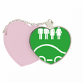 thumbnail image 1 of People Energy Vehicles Protect Environment Mirror Travel Purse Makeup Heart Pink, 1 of 4
