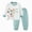 S311-Light Green, variant on NOLDARES Girls Pajamas Long Sleeve 2 Piece Nightwear Set with Printed Kids Sleepwear PJs Loungewear(S311-Light Green)