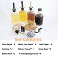 thumbnail image 4 of Set de botellas dispensadoras de sirope de café Oudizz de vidrio de 200 ml, 4 of 6