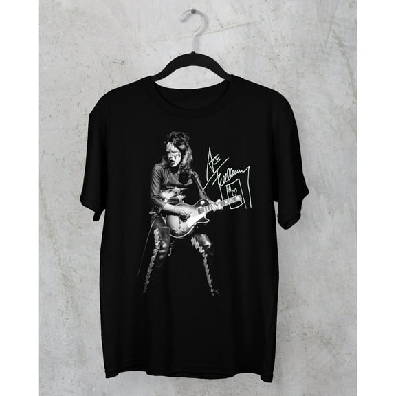 Ace Frehley Signed Men T-shirt Black Short Sleeve All Sizes