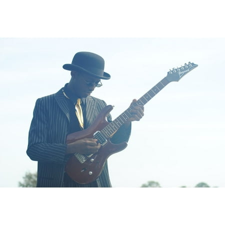 Blues Guitar Arrangements - LAMINATED POSTER Inspiration Happiness Blues Guitar Musician Music Poster Print 24 x 36