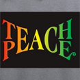 thumbnail image 3 of CafePress - Teach Peace Zip Hoodie - Zip Hoodie, Classic Hooded Sweatshirt with Metal Zipper, 3 of 4