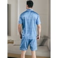 thumbnail image 5 of Men's Short Sleeves And Shorts Pajama Sets Loungewear Sleepwear Pijama, 5 of 5