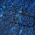 thumbnail image 6 of Mens Floral Jacquard Dress Suit Jacket 1 Button Print Tux Blazer Sport Coat-Blue, 6 of 7