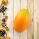 thumbnail image 4 of Gran Fruta Falsa de Papaya Artificial para Decoración de Cocina, Amarilla, Centro de Mesa, 4 of 8