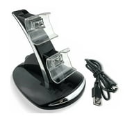 NATNO Dual Charging Dock Station Console Charger for Xbox One/ One S/ One X/ One Elite Wireless Controller, with USB Cable