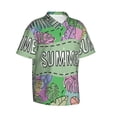 thumbnail image 2 of Daiia Summer Hawaiian Shirt for Men Gentle Cotton Regular Short Sleeve Casual-Small, 2 of 9