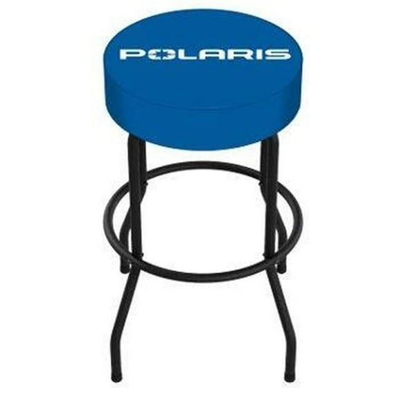 Plasticolor 004812R01 Round Blue Vinyl Seat Polaris Stool