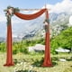 thumbnail image 5 of Botín de flores artificial BLESIY telón de fondo de boda Guirnalda de arco de boda Rojo, 5 of 8