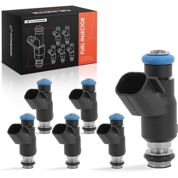 A-Premium Fuel Injectors Compatible with Hyundai Sonata 2006-2010 Santa Fe 2007-2009 Genesis 2009 Azera 2006-2011 Veracruz 2007-2012 & Kia Sorento 2007-2009 Sedona 2006-2010 3.3L 3.8L 6-PC Set