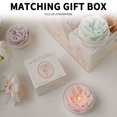 thumbnail image 4 of LSLJS Flowers Scented Candle, Valentine Gifts Rose Shape Candle with Glass Base, Smokeless Nature Soy Wax Candle Romantic Atmosphere Relax Body & Mind Floral Decorative Candle for Girls Women, 4 of 7