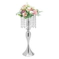 thumbnail image 6 of Silver High-quality 10* Crystal Flower Vase Stand Wedding Centerpieces for Dining Room, 6 of 24