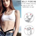 thumbnail image 5 of No-Piercing Belly Button Nail E, Belly Piercing Belly Ring for Women Belly Button Piercing Clip on Belly Button Rings Navel Ring Non Piercing, Umbilical Nail*1, 5 of 5