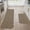 Taupe, variant on Scalloped Kitchen Rugs and Mats 2PCS, Kitchen Mats for Floor, Non-Slip Washable Kitchen Runner, Absorbent and Stain Resistant Rugs for Kitchen, Laundry & Sink, 17"x30"+17"x60", Taupe