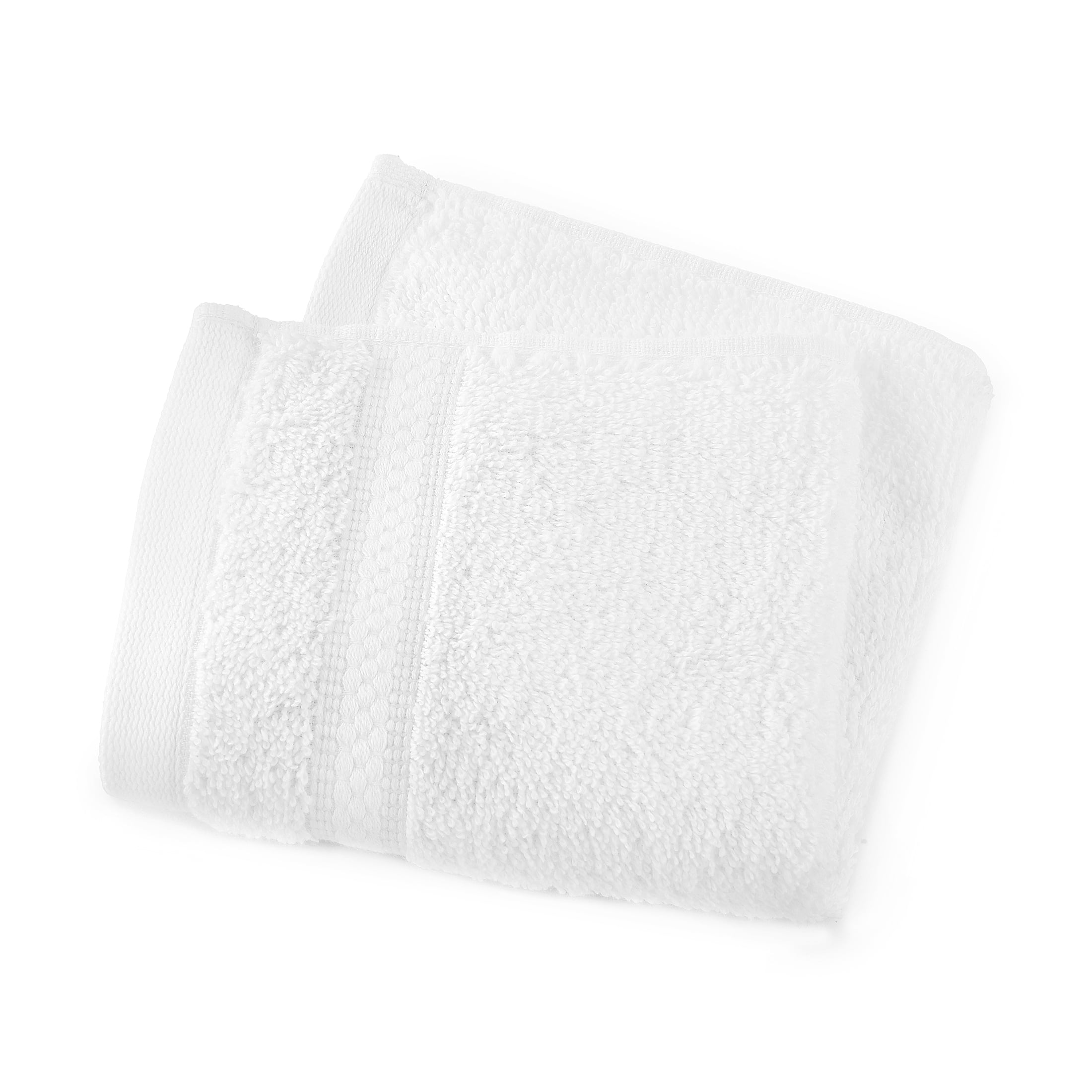 Mainstays Supersoft 100% Cotton 8-Piece Fade Resistant Towel Set, Arctic White