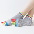 thumbnail image 2 of Yoga Socks Open Toe Open Back Professional Dispensing Women Yoga Five Finger Socks Toe Socks, 2 of 5