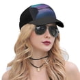 thumbnail image 5 of Naloa Night At Lake Aurora Adult adjustable Print Baseball Hat, Patchwork curved brim baseball capfor Men and Women, One Size, 5 of 5